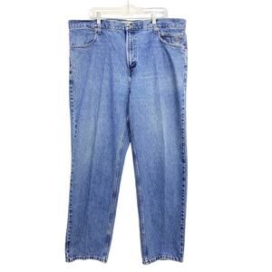 Harley Davidson Denim Jeans Mens Actual Size 42W x 32L Blue Torn Straight Leg